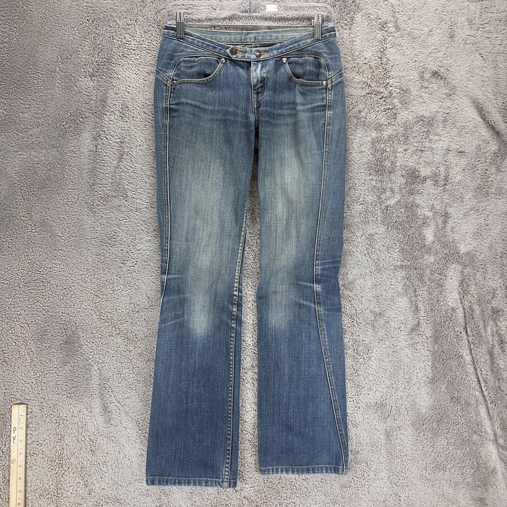 Vintage Levis Engineered Jeans Womens Blue Twisted Medium Wash Denim Fits 28x30